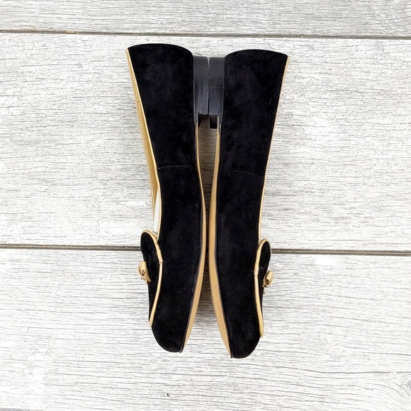 New! Trottere Cheyenne Black Suede Combo Slip On Dress Flats**Priced to Sell** - Picture 6 of 10